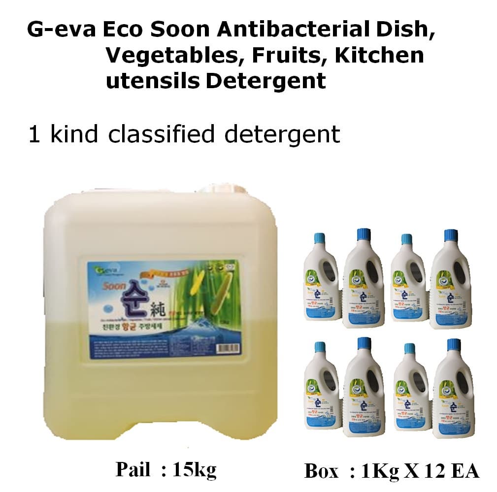 G_eva Eco Soon detergent for Antibacterial Dish Vegetables_
